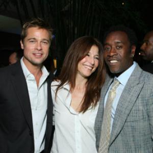 Brad Pitt, Don Cheadle and Catherine Keener at event of Babelis (2006)