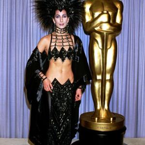 Cher Bono at the 58th Annual Academy Awards