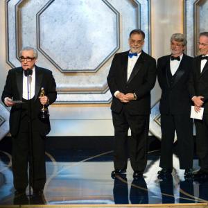 George Lucas Martin Scorsese Steven Spielberg and Francis Ford Coppola at event of The 79th Annual Academy Awards 2007