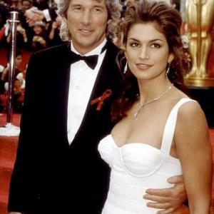 Academy Awards 65th Annual Richard Gere and wife Cindy Crawfor arriving at the awards 1993