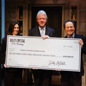 Billy Crystal Bill Clinton and Janice Crystal