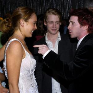 Macaulay Culkin, Seth Green and Lindsay Lohan at event of Saved! (2004)