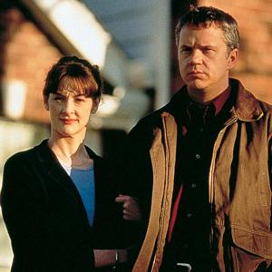 Still of Tim Robbins and Joan Cusack in Arlington Road 1999