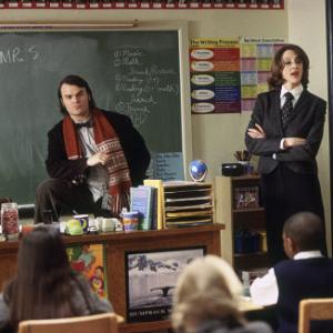 Still of Joan Cusack and Jack Black in The School of Rock 2003