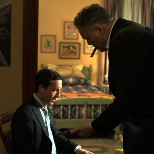 Still of Vincent DOnofrio and Chris Marquette in Broken Horses 2015