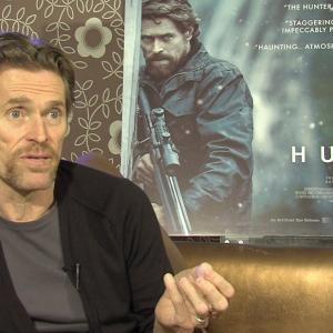 DMS conducting junket interviews with Willem Dafoe for Artificial Eyes The Hunter