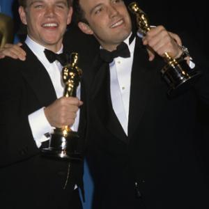 Matt Damon and Ben Affleck at The 70th Annual Academy Awards