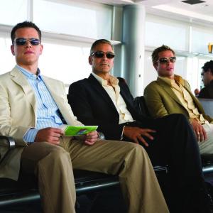 Still of Brad Pitt George Clooney and Matt Damon in Oceans Thirteen 2007