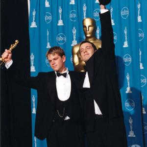 Ben Affleck and Matt Damon at event of The 70th Annual Academy Awards 1998