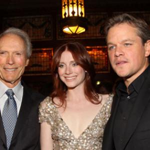 Clint Eastwood, Matt Damon and Bryce Dallas Howard
