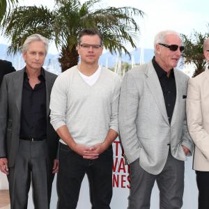 Michael Douglas, Matt Damon, Steven Soderbergh, Jerry Weintraub and Richard LaGravenese at event of Behind the Candelabra (2013)