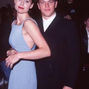 Matt Damon and Minnie Driver at event of Gerasis Vilas Hantingas 1997