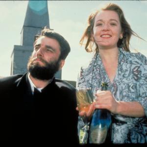 Still of Daniel DayLewis and Alison Whelan in My Left Foot The Story of Christy Brown 1989