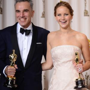 Daniel Day-Lewis and Jennifer Lawrence