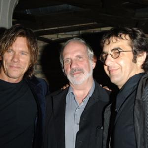 Kevin Bacon Brian De Palma and Atom Egoyan at event of Where the Truth Lies 2005