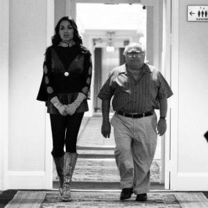 Still of Danny DeVito and Rosario Dawson in Hotel Noir 2012