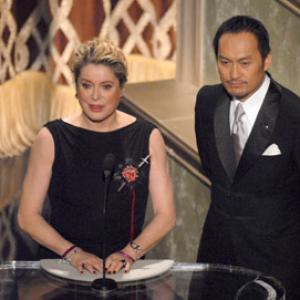 Catherine Deneuve and Ken Watanabe at event of The 79th Annual Academy Awards 2007