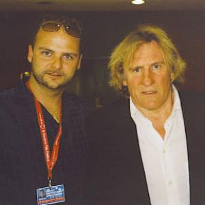 Gerard Depardieu and Michael Klesic at the Sarajevo Film Festival