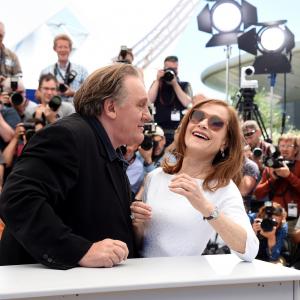 Grard Depardieu and Isabelle Huppert at event of Valley of Love 2015