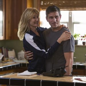 Still of Laura Dern and Jim Caviezel in When the Game Stands Tall (2014)