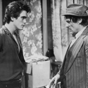 Still of Matt Dillon and Dennis Hopper in Rumble Fish 1983