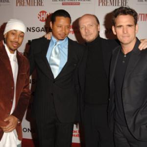 Matt Dillon, Paul Haggis, Terence Howard and Ludacris at event of Crash (2004)