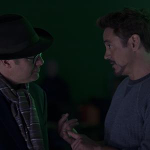 Still of Robert Downey Jr and James Spader in Kersytojai 2 2015