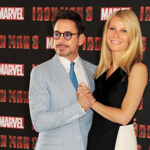 Robert Downey Jr and Gwyneth Paltrow at event of Gelezinis zmogus 3 2013