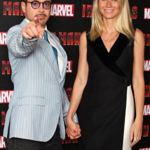 Robert Downey Jr and Gwyneth Paltrow at event of Gelezinis zmogus 3 2013