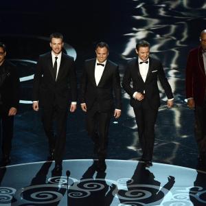 Samuel L. Jackson, Robert Downey Jr., Chris Evans, Jeremy Renner and Mark Ruffalo