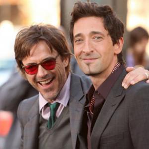 Robert Downey Jr and Adrien Brody at event of Splice 2009