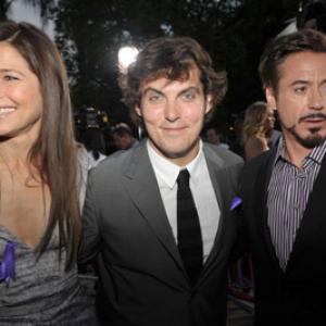 Robert Downey Jr Catherine Keener and Joe Wright at event of The Soloist 2009