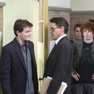 Still of Robert Downey Jr and Anton Yelchin in Charlie Bartlett 2007