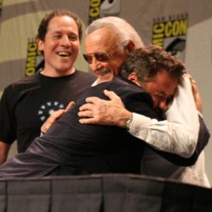 The moment of the day Robert Downey Jr embraces Stan Lee