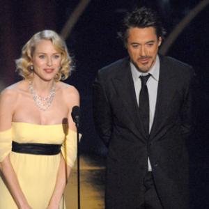 Robert Downey Jr. and Naomi Watts at event of The 79th Annual Academy Awards (2007)