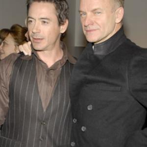 Robert Downey Jr and Sting at event of A Guide to Recognizing Your Saints 2006