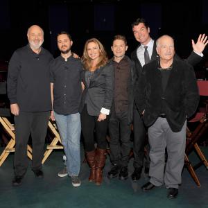 Richard Dreyfuss, Corey Feldman, Wil Wheaton, Rob Reiner, Jerry O'Connell and Amy Robach at event of Likime kartu (1986)