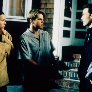 Still of Ben Affleck, Matt Damon and Minnie Driver in Gerasis Vilas Hantingas (1997)