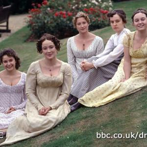 Still of Jennifer Ehle Lucy Briers Susannah Harker Polly Maberly and Julia Sawalha in Pride and Prejudice 1995
