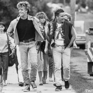Still of Emilio Estevez and Craig Sheffer in That Was Then... This Is Now (1985)