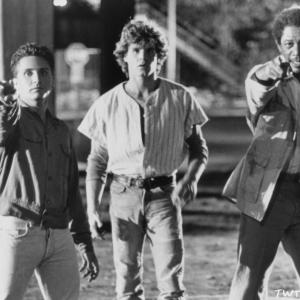 Still of Morgan Freeman Emilio Estevez and Craig Sheffer in That Was Then This Is Now 1985