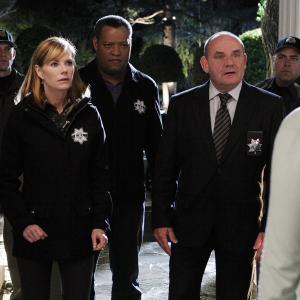 Still of Laurence Fishburne and Marg Helgenberger in CSI kriminalistai 2000