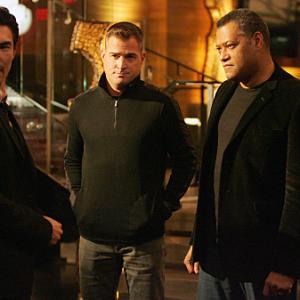 Still of Laurence Fishburne George Eads and Ian Anthony Dale in CSI kriminalistai 2000