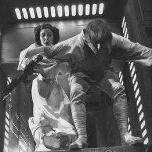 Star Wars Carrie Fisher  Mark Hamill 1977 Lucasfilm