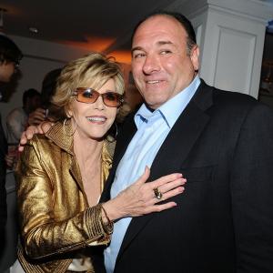Jane Fonda and James Gandolfini at event of The Newsroom 2012