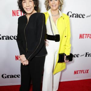 Jane Fonda and Lily Tomlin at event of Grace and Frankie 2015