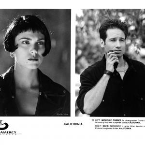 Still of David Duchovny and Michelle Forbes in Kalifornia 1993