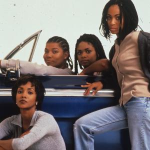 Still of Vivica A. Fox, Jada Pinkett Smith, Queen Latifah and Kimberly Elise in Set It Off (1996)