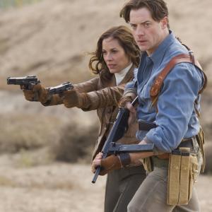 Still of Brendan Fraser and Maria Bello in The Mummy Tomb of the Dragon Emperor 2008