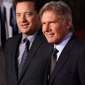 Harrison Ford and Brendan Fraser at event of Krastutines priemones (2010)
